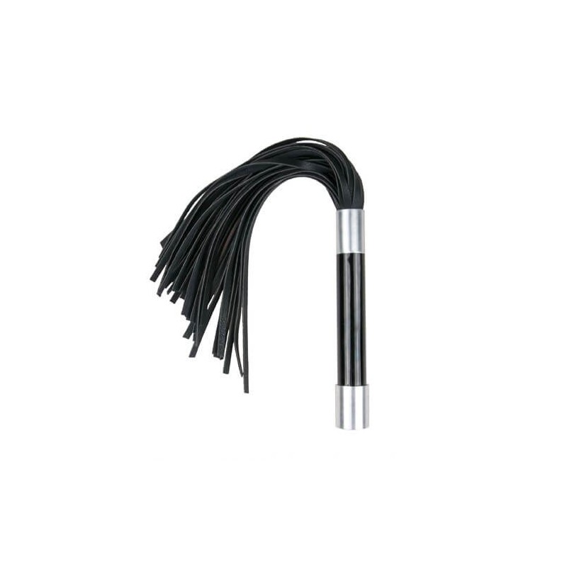 Whip with metal grip