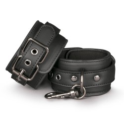Black Vegan Leather Handcuffs ET281