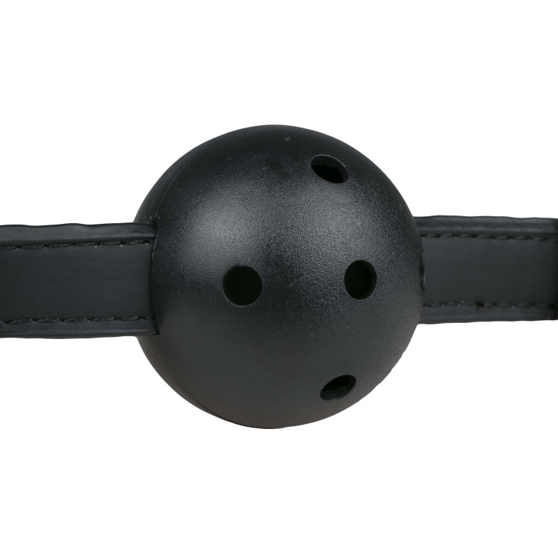 Gag with PVC ball Black ET276