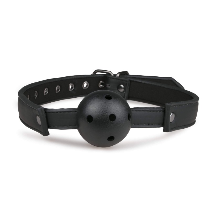 Gag with PVC ball Black ET276