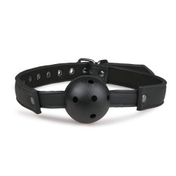 Gag with PVC ball Black ET276