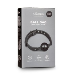 Gag with PVC ball Black ET276