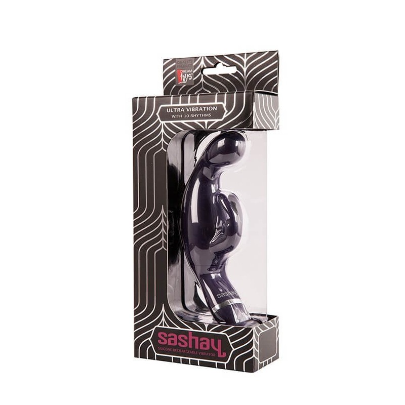 SASHAY Purple Rabbit recarregável 10 modos