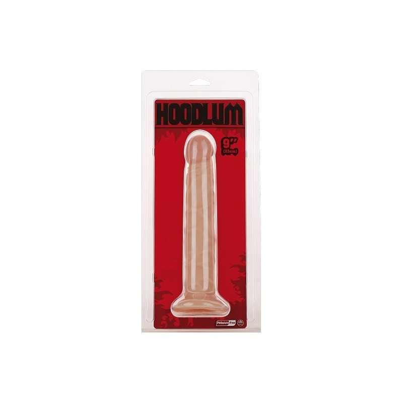 Dildo 23cm Blanco sin testiculos Hoodlum