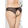 Black Open Lace Panties XL-XXXL 2467