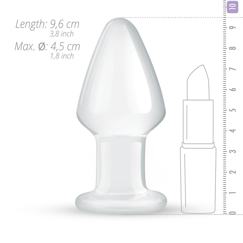 Glass Buttplug n25 (9,6cm x 4,5cm)