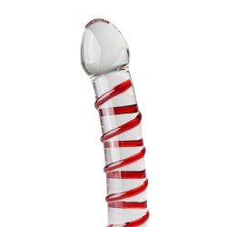 Glass Dildo No. 15 Rojo (17,5cm x 2,8cm)