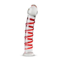 Glass Dildo No. 15 Rojo (17,5cm x 2,8cm)