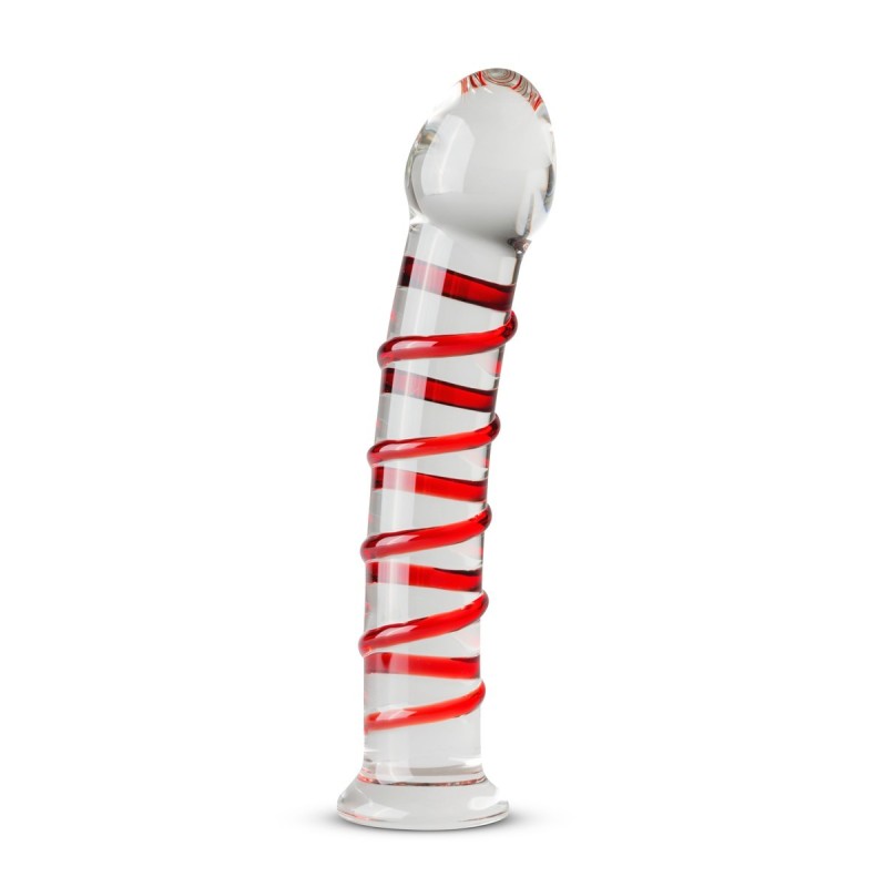 Glass Dildo No. 15 Rojo (17,5cm x 2,8cm)