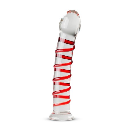 Glass Dildo No. 15 Rojo (17,5cm x 2,8cm)
