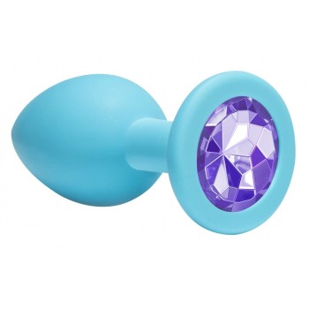 Joya Anal Silicona Emotions- Turquesa - Lila - Talla M 2