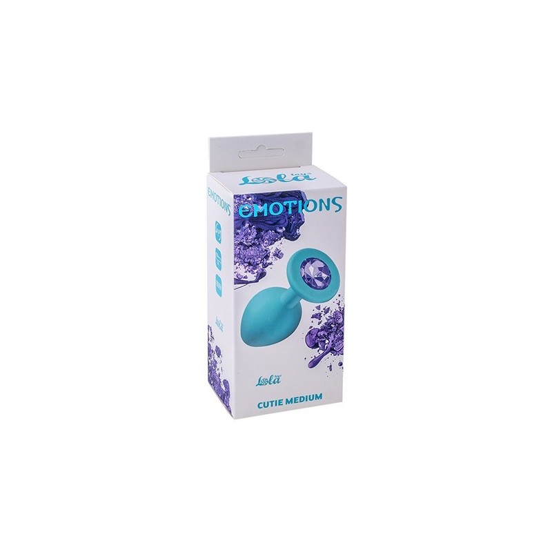 Anal Jewel Silicone Emotions- Turquoise - Lilac - Size M