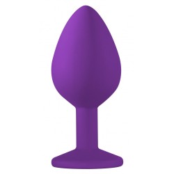 Joya Anal Silicona Emotions- Morado - Transparente - Talla M