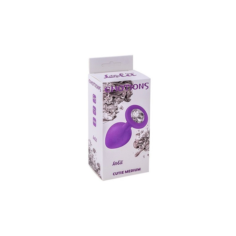 Joya Anal Silicona Emotions- Morado - Transparente - Talla M