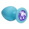 Joya Anal Silicona Emotions- Turquesa - Lila- Talla L