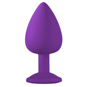 Joya Anal Silicona Emotions- Morado - Transparente- Talla L 2