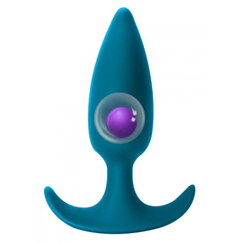 Plug Anal Delight Aguamarina Silicona - Bola rotación