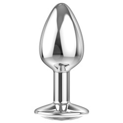 Sparkle Small - Joya Anal Aluminio - Clear - Talla S