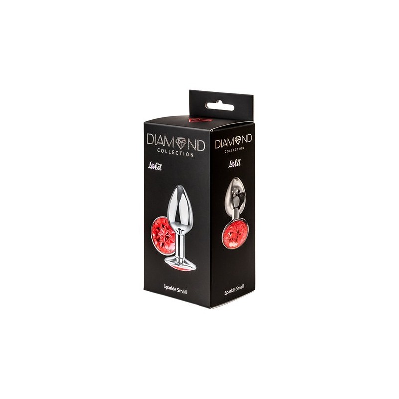 Sparkle Small - Joya Anal Aluminio - Rojo - Talla S
