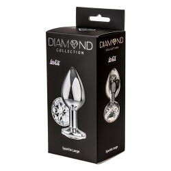 Sparkle Large - Joya Anal Aluminio - Clear - Talla L
