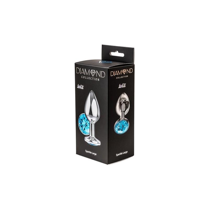 Sparkle Large - Aluminium Anal Jewel - Turquoise - Size L