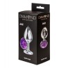 Sparkle Large - Joya Anal Aluminio - Lila -  Talla L