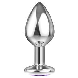 Sparkle Large - Joya Anal Aluminio - Lila -  Talla L