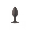 Joya Anal Silicona Emotions- Negro - Dorado Talla S