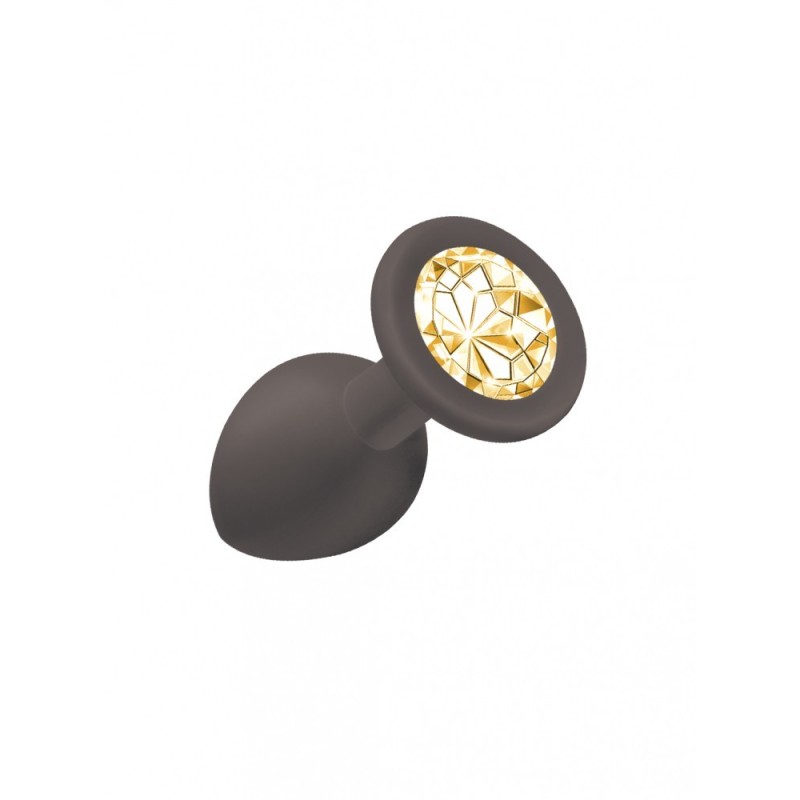 Joya Anal Silicona Emotions- Negro - Dorado Talla S