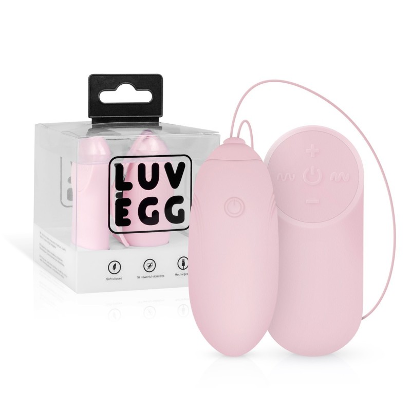 LUV EGG PINK Egg Rechargeable Silicone 12 modes