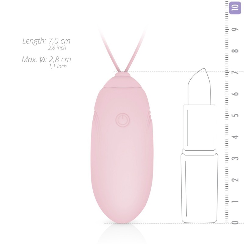 LUV EGG PINK Egg Rechargeable Silicone 12 modes
