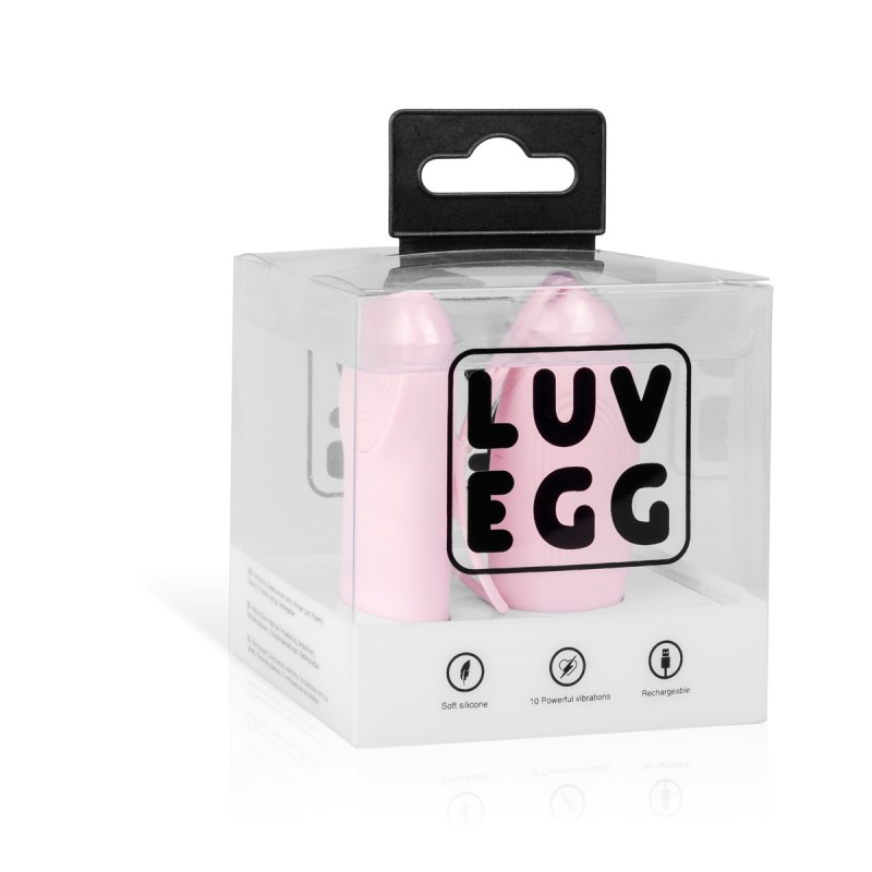 LUV EGG PINK Egg Rechargeable Silicone 12 modes