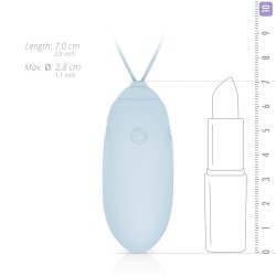LUV EGG AZUL Huevo Recargable Silicona 12 modos