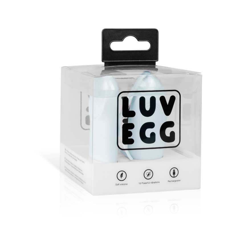 LUV EGG BLUE Egg Rechargeable Silicone 12 modes