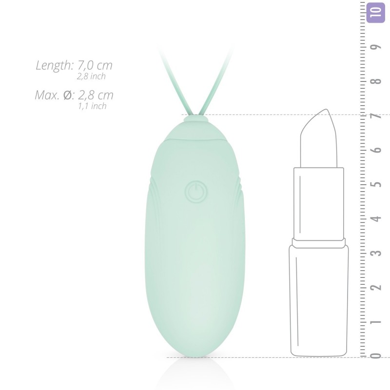 LUV EGG GREEN Egg Rechargeable Silicone 12 modes