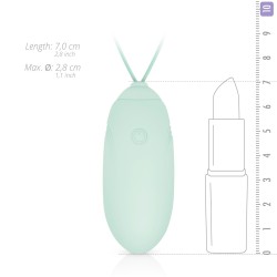 LUV EGG GREEN Egg Rechargeable Silicone 12 modes
