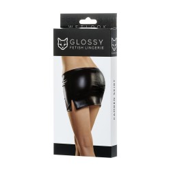 Miniskirt Wetlook Black Camren Size XL