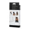 Liguero y Tanga Wetlook Negro Almira Talla S
