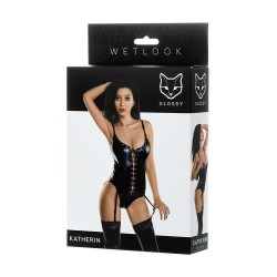 Body Wetlook Black Katherin Size L