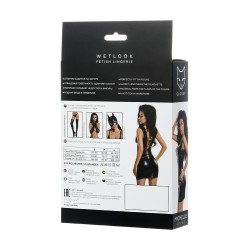 Minidress Wetlook Black Michelle Size XL