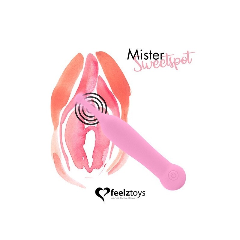Mr Sweet Spot Rosa - Vibrador Clitorial Recargable Feelztoys