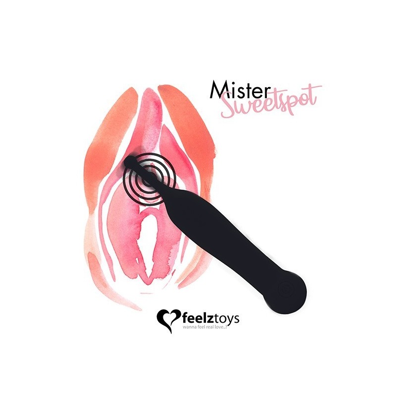 Mr Sweet Spot Negro - Vibrador Clitorial Recargable Feelztoys