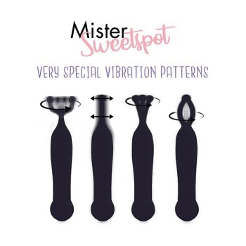 Mr Sweet Spot Negro - Vibrador Clitorial Recargable Feelztoys 2