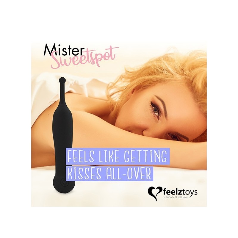 Mr Sweet Spot Negro - Vibrador Clitorial Recargable Feelztoys