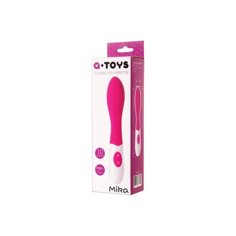 Mika Vibrador Silicona 10 modos 19,8cm