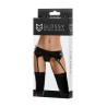 Garter and Tnga Wetlook Black Almira Size XL