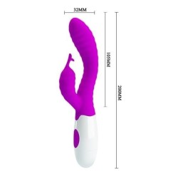 Pete Lila Vibrador Doble 30 modos