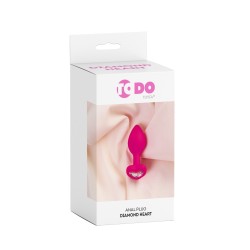 Diamond Heart Rosa Joya Anal Corazon S Silicona 7x2cm ToDo A-TOYS
