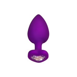 Diamond Heart Lila Joya Anal Corazon S Silicona 7x2cm ToDo A-TOYS