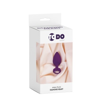 Diamond Heart Lilac Jewel Anal Corazon S Silicone 7x2cm ToDo A-TOYS 2